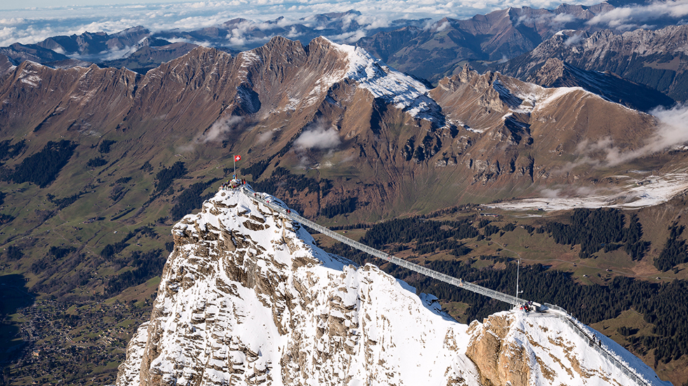 Made in Bern Switzerland mountains Glacier 3000